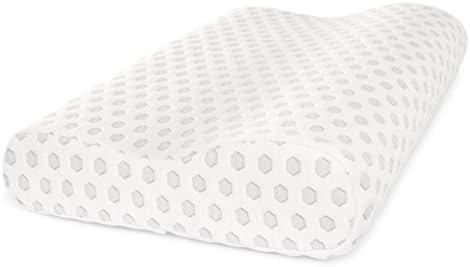 Sleep Restoration Premium Memory Foam Contour Pillow - Premium - Tampa de bambu removível incluída