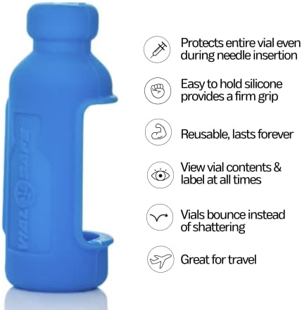 Frasco de frasco de protetor de garrafas de insulina segura para diabetes, manga de proteção de silicone