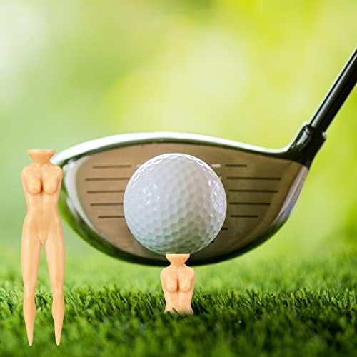 12 peças Camas engraçadas de golfe 8 cm/ 3,15 polegadas coloridas de biquíni camisetas de golfe senhoras tees de golfe plástico tees de golfe menina acessórios de golfe engraçados para homens