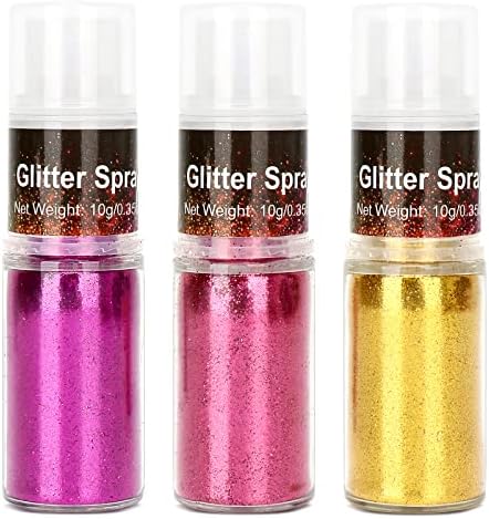 Maydear Glitter Spray - Spray de Glitter Holográfico - Grau Cosmético - Maquiagem Festival de Unhas Body Body Rave