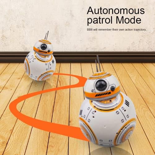 Atualização de Srejngl Intelligent RC BB 8 ROBOT 2.4G Ação de controle remoto Figura BB8 Ball Droid Robot Modelo