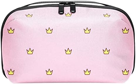 Padrão azul rosa Mermaid Scale Makeup Bag Zipper Pouch Travel Organizador cosmético para mulheres e meninas
