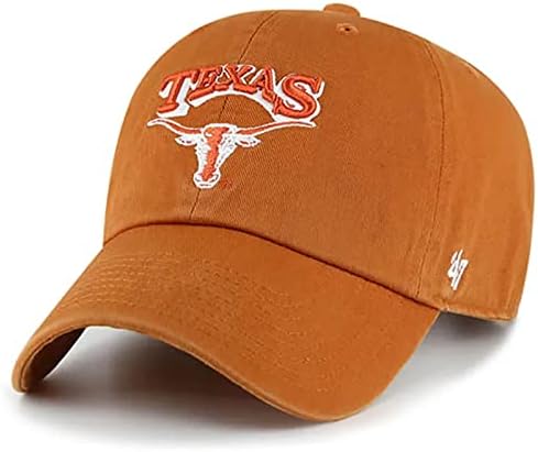 '47 Texas Longhorns Menves Womens Vintage Limpe o Strapback Ajustável Burnt Orange Team Color Logo Hat Hat