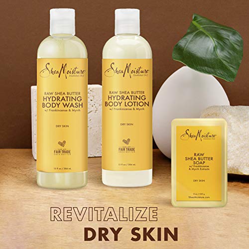 SheaMoisture Bath Bath and Body Kit Skin Care Products para pacote de hidratação de manteiga de karité crua