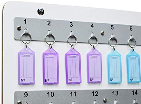 ACrimet Key Stand com 32 tags -chave Posições do gancho Placa e 32 tags -chave incluídas