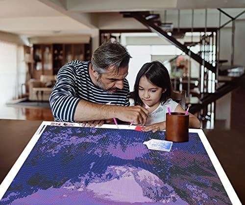 Kits de pintura de diamante ZGMAXCL DIY para adultos redondos de broca completa paisagem Mountain Rhinestone