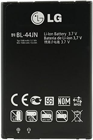 LG LG EAC61679601/EAC61700012 BL -44JN 1500mAH Bateria OEM original para a LG MyTouch/E739/Marquee/vs700/ilumin/Connect - Battery - Non -retail Packaging - Black