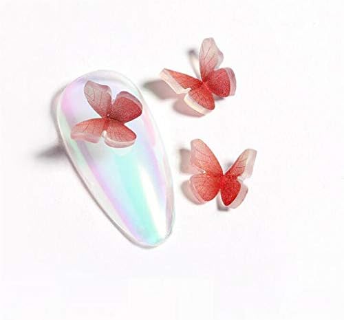 Chenqiu 5pcs 3d Butterfly brilha paillettes de unhas para diy unhas artes maquiagem lip gloss decorações unhas