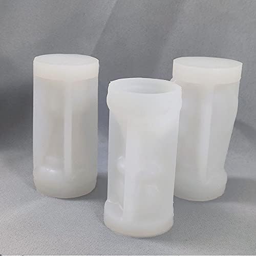 Molde de xadrez de silicone chdhaltd, molde de silicone 3D de uso múltiplo e fácil de usar o molde de vela de manobra de mão diy
