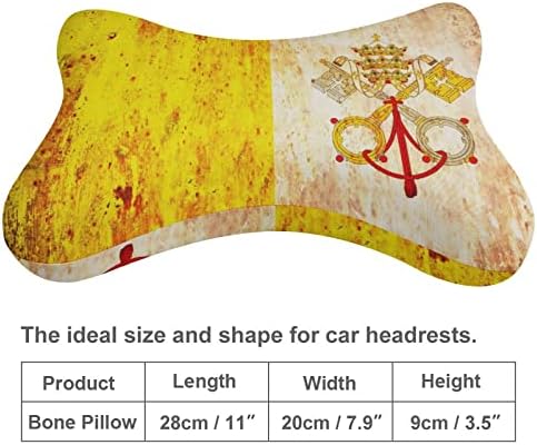 Bandeira grunge de travesseiro de pescoço do carro do Vaticano