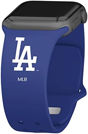 Time de jogo Los Angeles Dodgers Silicone Watch Band compatível com Apple Watch