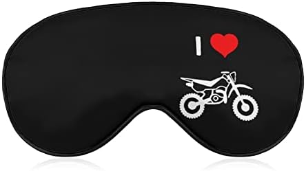 Eu amo motocross dormindo, máscara de olhos cegos