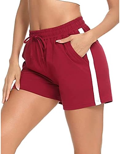 Shorts de verão para mulheres casuais com cintura alta