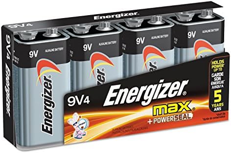 Energizer 522FP4 Alcalina Energizer Battery, 9 volts, 4/pk, prata