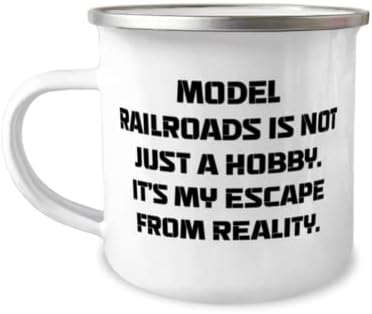 Railrootas de modelo Nice 12 onças caneca de campista, modelos de ferrovias não é apenas um hobby, presente para