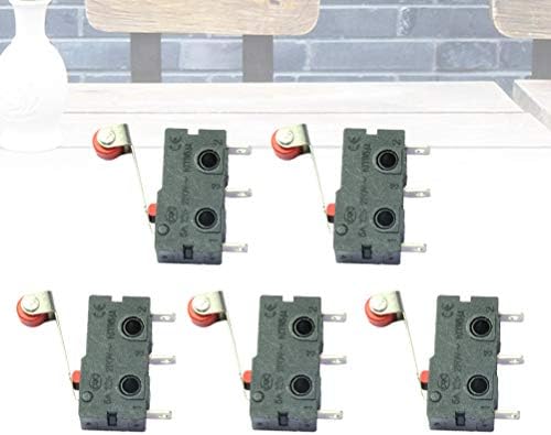 Peças da ferramenta 5pcs kw12 kw11-3 mini 5a 125 250V Micro Arm SPDT Snap Action Lart Limiting Switch Roller