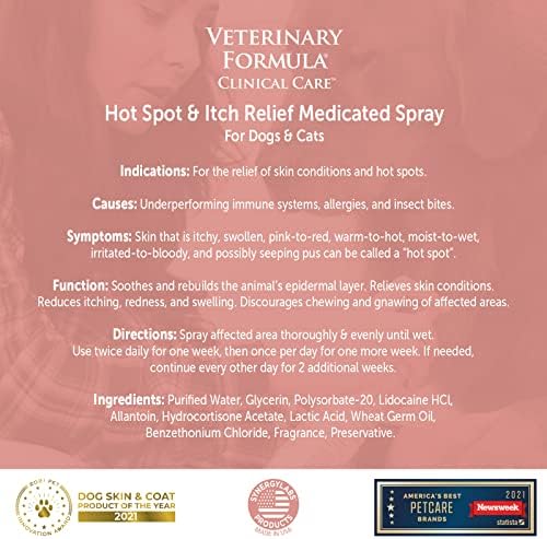 Fórmula veterinária Cuidado clínico Hot Spot e Suriário de Ity Shampoo medicamentoso para cães e gatos 16oz - Ajuda