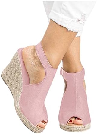2023 Sandálias novas para mulheres cunhas de moda alta sapatos romanos Sapatos sólidos Casual