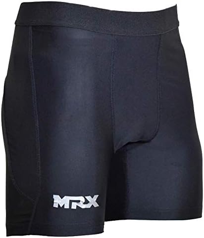 Shorts de compressão MRX para homens e mulheres elásticas spandex yoga e shorts atléticos