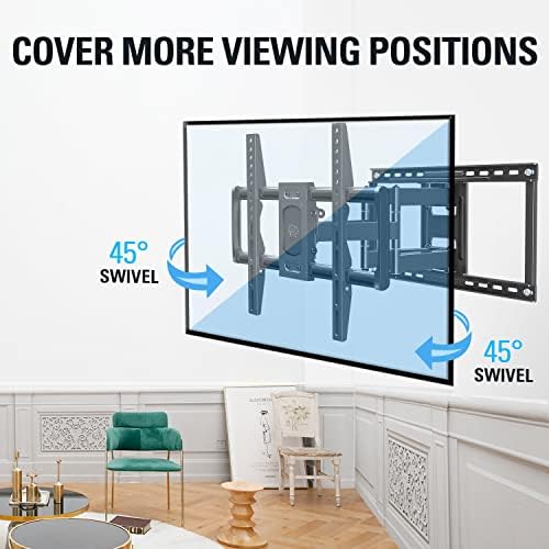 Sonho de montagem Ul listado em suporte de parede de parede para a maioria das TVs de 42 a 90 polegadas, montagem