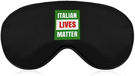 Máscara ocular italiana de vidas matéria com alça ajustável para homens e mulheres noite de viagem para dormir