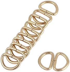 anel de metal uxcell D, D-rings fivela para bolsas de hardware Craft DIY Acessórios