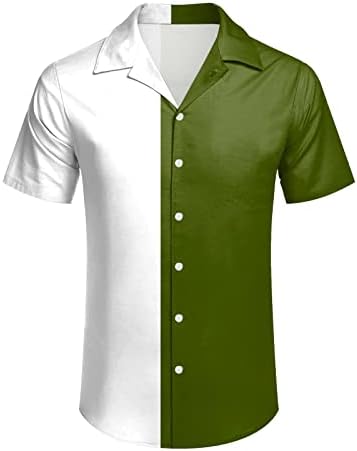 2023 New Men Men Casual Manga curta Spring Summer Summer Turndown pescoço 3d camisetas impressas moda camisetas de blusa de topo