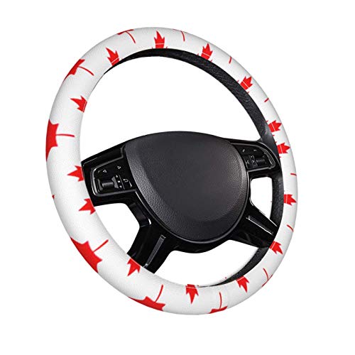 Folha de bordo vermelho 3D Pattern Wheel Capa Centro de carro Console Tampa de capa macia Tampa