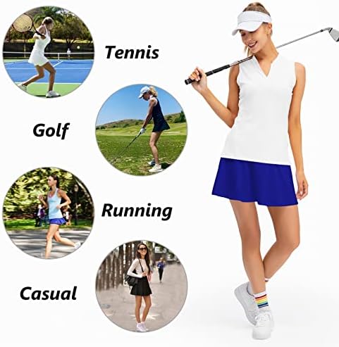 Saia de tênis com bolsos Saias de skorts para mulheres Saias de golfe modestas Saias de golfe para mulheres saia atlética de proteção UV