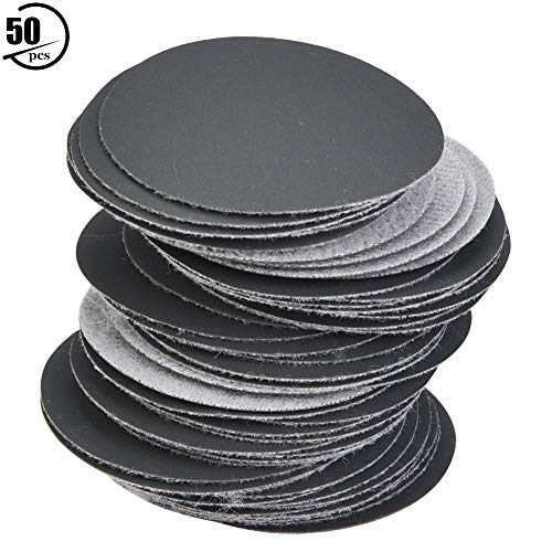 Hilitand Landing Discs Pads Lia de 50 mm de lixeira variada de papel de polimento de lixa diferente granularidade 50pcs para lixadeira orbital aleatória