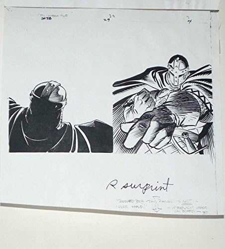 Shadow of the Bat 29 Page 7 Batman Comic Production Art Assinada por A.Roy w/COA
