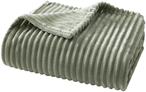 GenioSpin Fleece Throw Blanket, 280gsm cobertor leve e leve com tira, cobertores e arremessos de luxuos