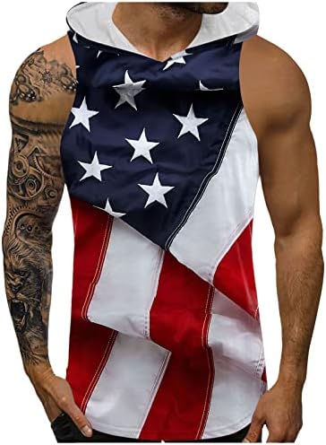 Miashui masculino pacote de camisas masculinas ao ar livre Fitness Loose Independence Day Summer Leisure Princied