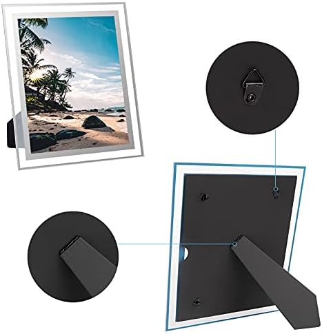 quadros de imagens deDoot 8x10, 2 pacote 9x12 Frames exibir 8 por 10 imagens sem tapete, moldura de