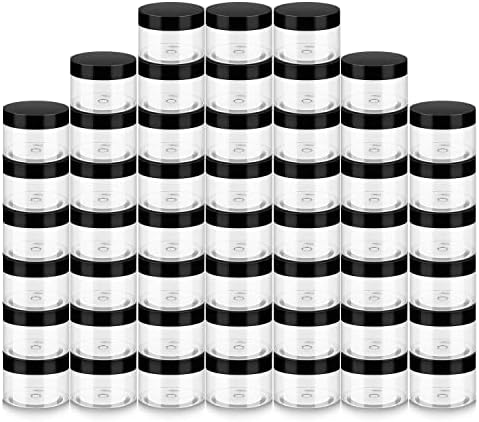 LORETOY HOMARE 4oz frascos de plástico com tampas, 50 pacote de pacote BPA, recipientes cosméticos