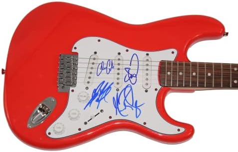 OAR O.A.R. A banda assinou o autógrafo em tamanho real e o stratocaster elétrico guitarra B com Hames