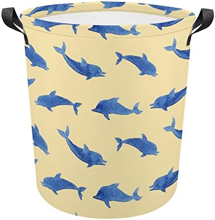 Dolphins padrão cesto dobrável cesto de lavander