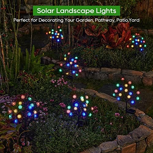 Luzes solares de jardim solar Kooper, 4 Pack Solar Lights Outdoor Lights Decorativa, Luzes de Flores Solares