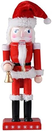 9,8 polegadas de nutcacker natal Papai Noel Decorações com sinos na mão, ornamentos de decoração