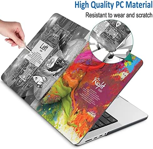 QCZYC Compatível com MacBook Pro 14 polegadas Caso 2021 2022 Liberação A2442 M1 Pro/Max Durável Casa de casca