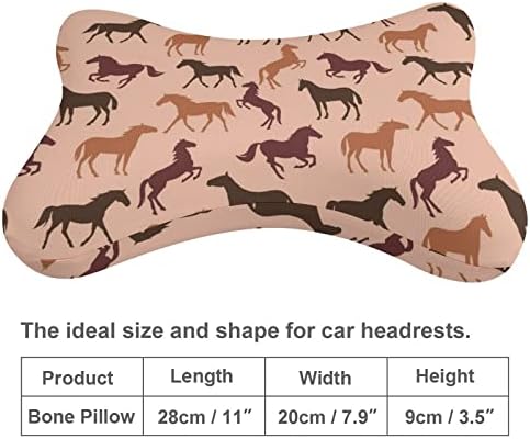 Cavaleiro Padrão de travesseiro de pescoço do carro de 2 suportes confortáveis ​​para apoio de cabeça Pillow