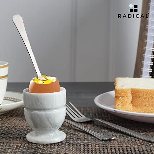 Radicaln ovo xícaras brancas conjunto de 2 gadgets de cozinha portador de xícara de ovo de mármore para