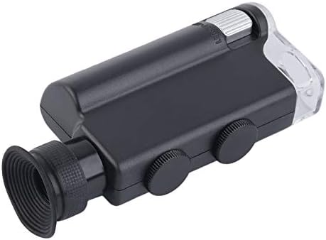Novo mini -microscópio portátil Pocket 200x ~ 240x Mão de mão LEDA LED LED LUPE LUPE LINGLIAMENTO DE LINGAÇÃO