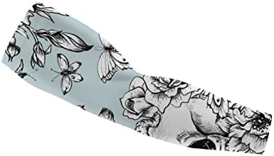 Mangas de braço de proteção solar UV unissex, mangas de resfriamento Butterfly Butterfly, escudo de capa de braço