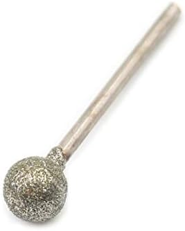 Moer e polimento da cabeça de 2,35 mm de haste de haste esférica de diamante de diamante descascando a agulha