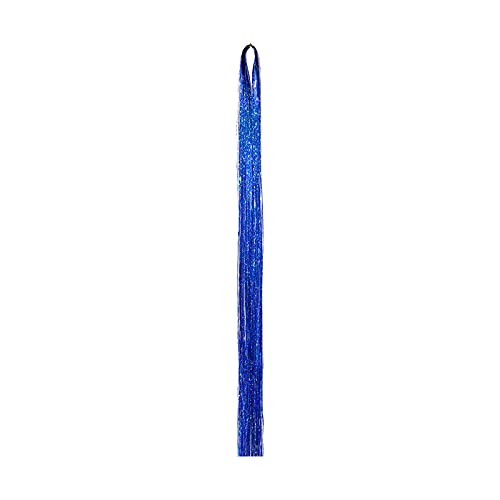 Xiahium 35 polegadas Tinsel de extensão de cabelo com ferramenta colorida 30 fios de extensão