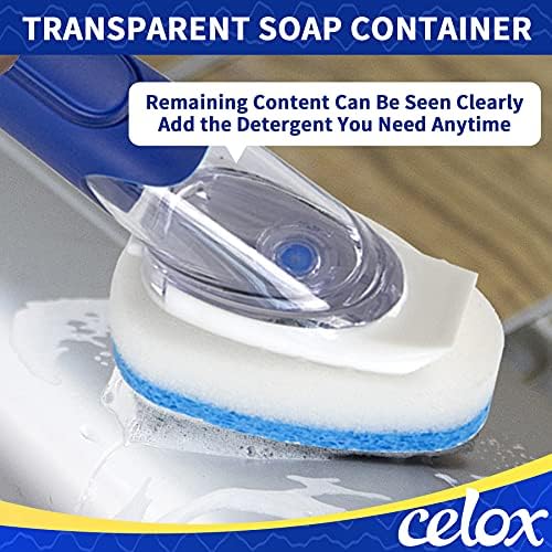 Celox 12 embalagem esponja sem arranhão, fácil de secar e reutilizável e 4 em 1 lavagem de prato