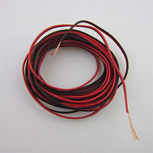 Fio Pangocho Jinchao-Copper 16 18 20 22AWG, 2pin Fio LED de borracha elétrica de cobre, cabo Red Black