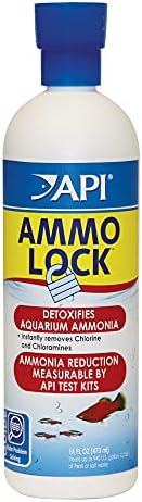 API AMMO-LOCK Lock Water e água salgada Aquário de amônia Detoxificador
