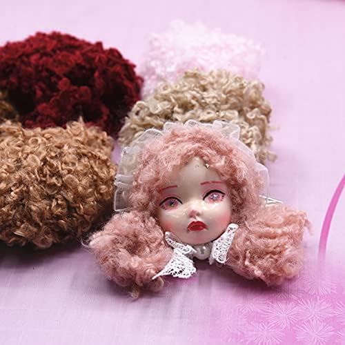 WELLIEST 4 Ultra Light Clay Silicone Doll Hair, pêlos de boneca de barro macio de boneca DIY, acessórios de boneca DIY - Conjunto de cores A
